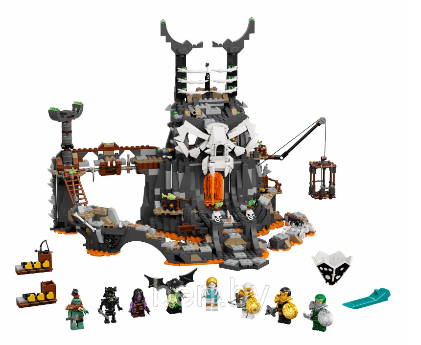 61066 Конструктор PRCK "Подземелье колдуна-скелета", 835 элементов, Аналог LEGO Ninjago 71722 - фото 2 - id-p166576455