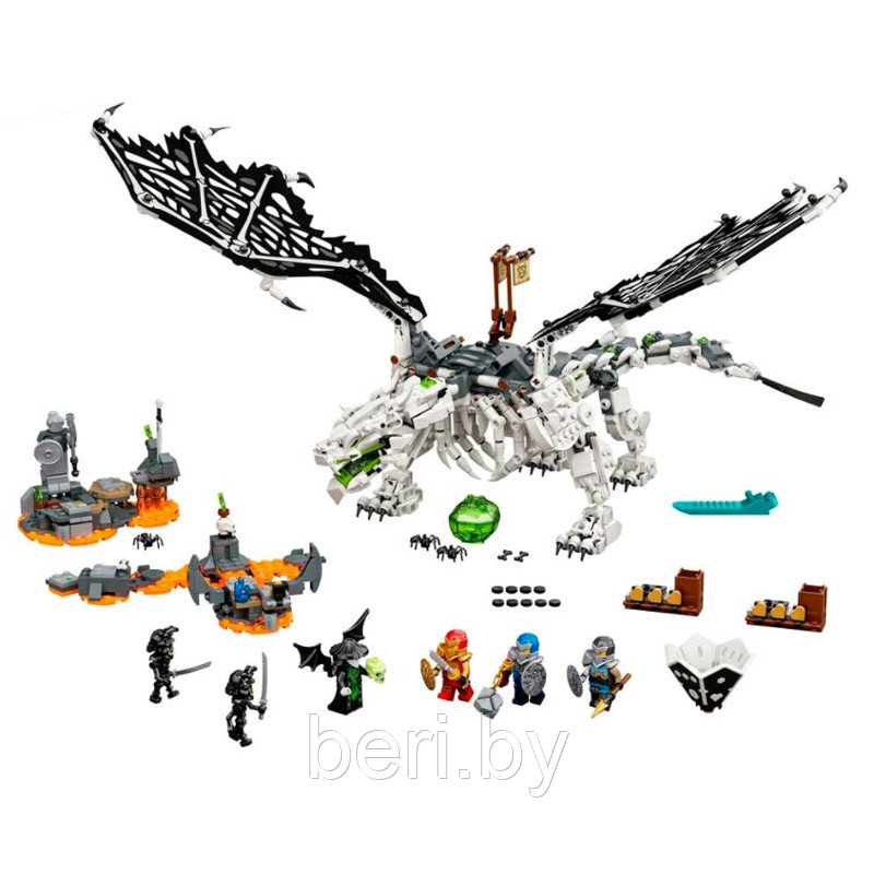 61067 Конструктор "Дракон чародея-скелета", 718 элементов, Аналог LEGO Ninjago - фото 3 - id-p166576798