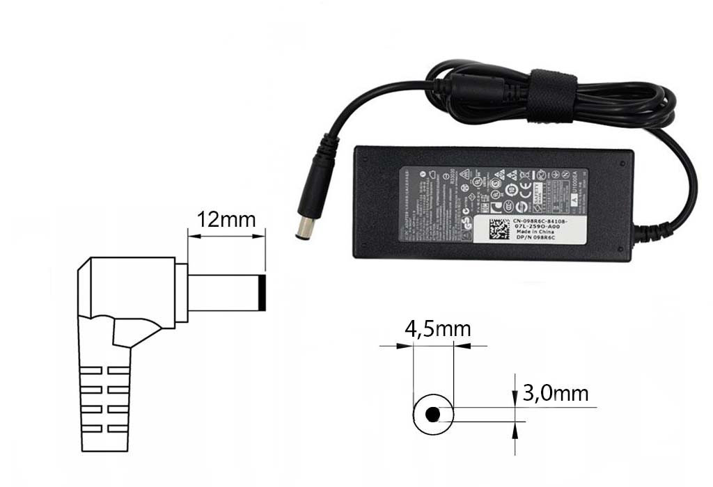 Зарядка (блок питания) для ноутбука Dell 19.5V 6.7A 130W, штекер 4.5x3.0 мм