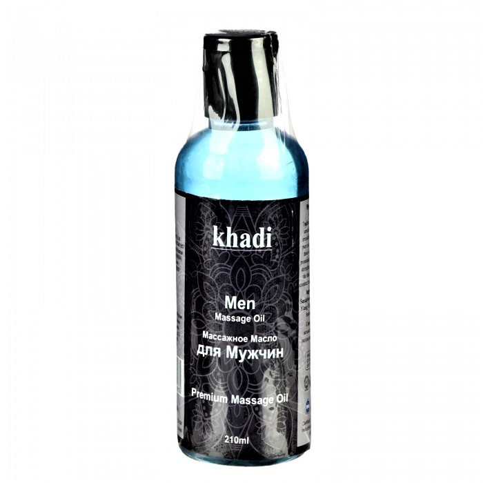 Массажное масло Для Мужчин премиум, Khadi, 210 мл - садал, кедр, иланг-иланг, пачули