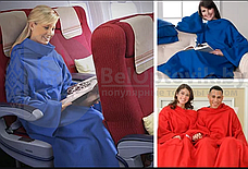 Теплый и уютный плед с рукавами SNUGGIE Купи сейчас Синий, фото 2
