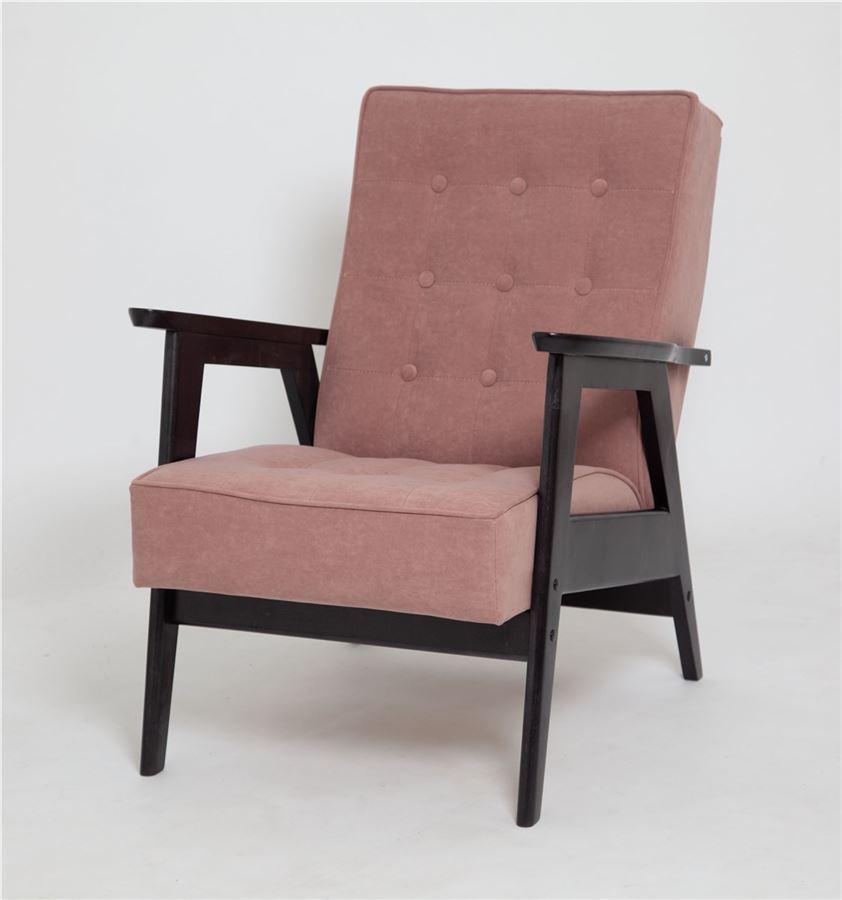 Кресло РЕТРО (венге / RS 12 - розовый) - фото 1 - id-p166589223