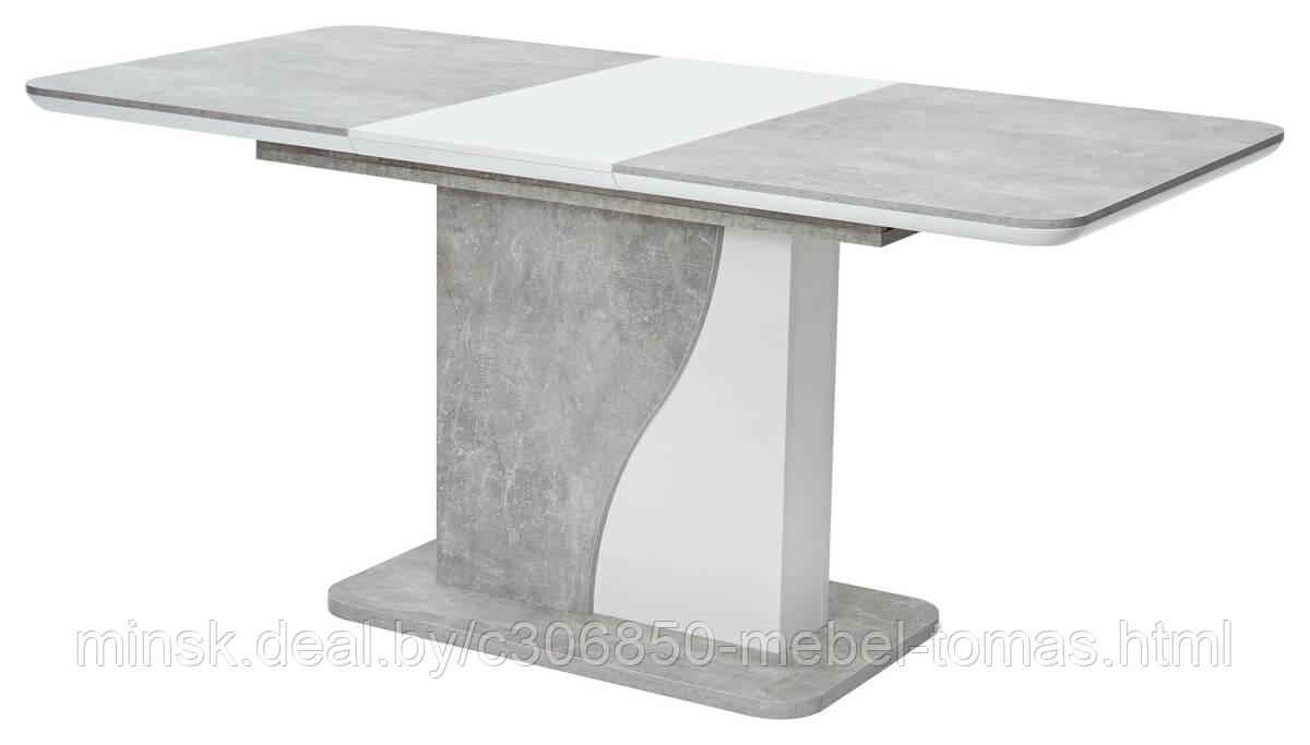 Стол обеденный Mebelart SIRIUS (бетон, белый)