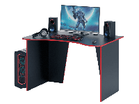 Стол компьютерный MFMaster Интерплей-1 (черный/красный)