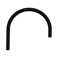 Сменный гибкий шланг к смесителю Omoikiri Kanto ОT-01-BL (силикон/черный)