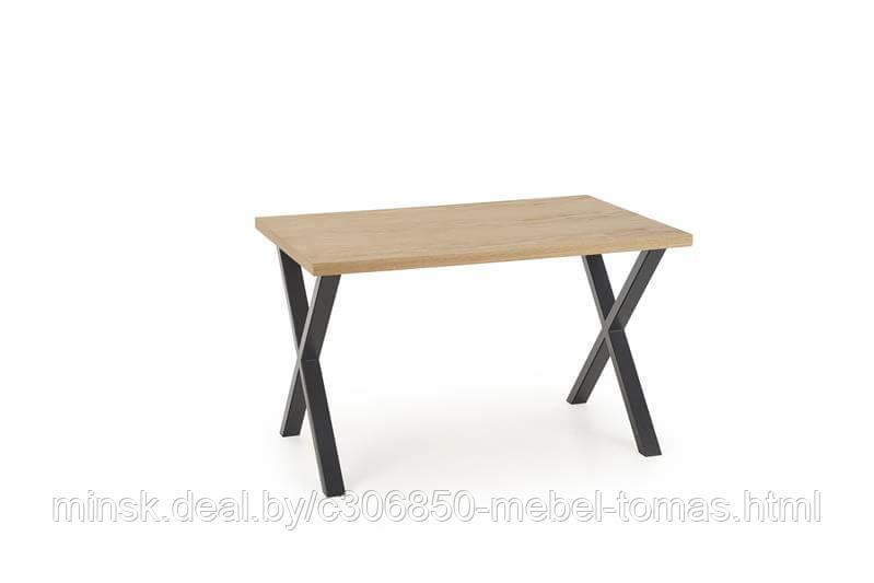 Стол обеденный Halmar APEX 120x78 МДФ (дуб натуральный/черный)