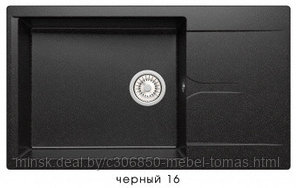 Кухонная мойка Polygran GALS-862 (№16 черный)