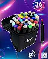 Набор маркеров для скетчинга 36 цветов, двухсторонние, Touch NEW, маркеры для скетчинга (2 пера)