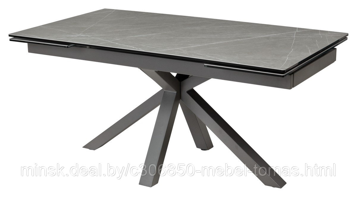Стол обеденный Mebelart ALTO 160 (серый мрамор/серый)