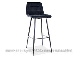 Барный стул Signal MILA H-1 VELVET (черный)