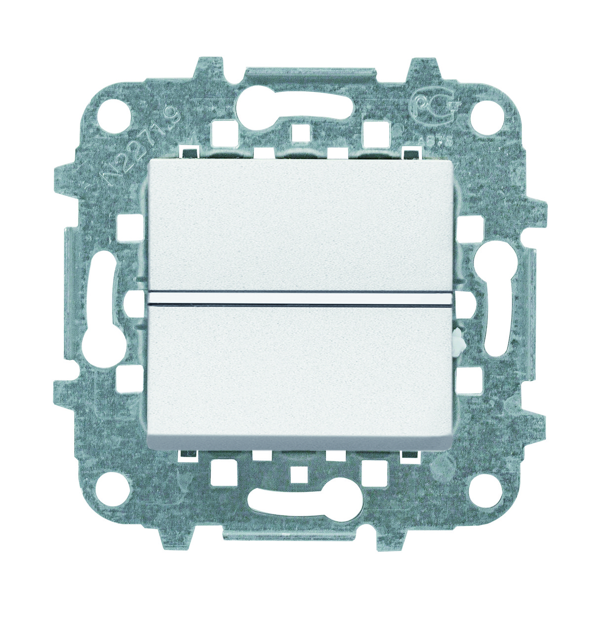 Выключатель однокл. проходной 2модуля, белый - фото 1 - id-p166600622