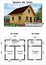 Каркасный дом, Проект №6 (6х6), фото 3
