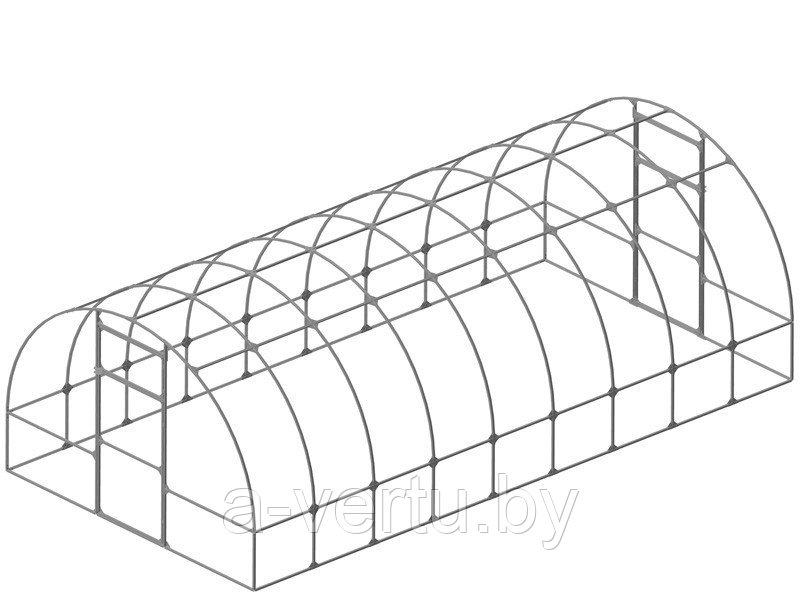 Теплица Слава-Гарант 8000х3000х2100 мм - фото 2 - id-p166600849