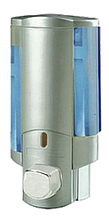 Дозатор для жидкого мыла Ledeme L407 350 мл одинарный настенный серебристый (пластик)