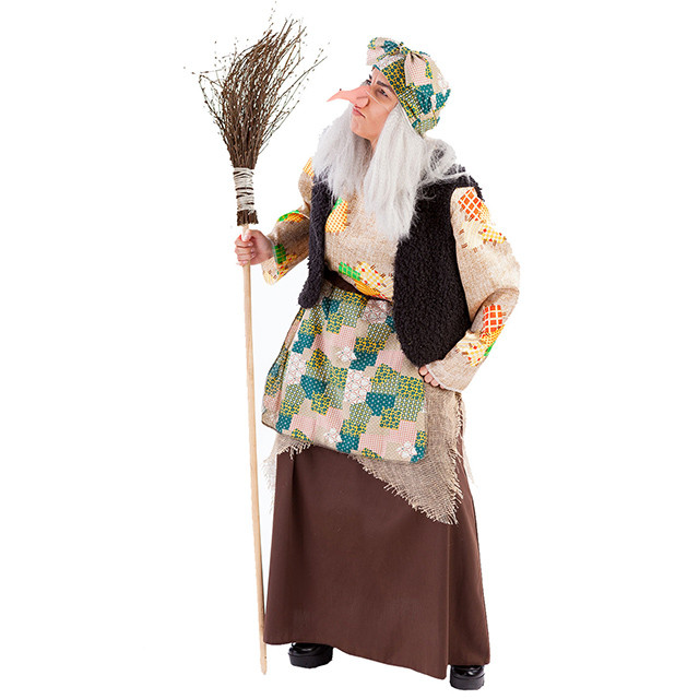 Карнавальный костюм для взрослых 5013 к-19 Бабуся Ягуся / Пуговка - фото 1 - id-p166605821