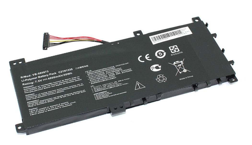 Аккумулятор (батарея) для ноутбука Asus VivoBook S451 (C21N1335) 7.5V 4000mAh