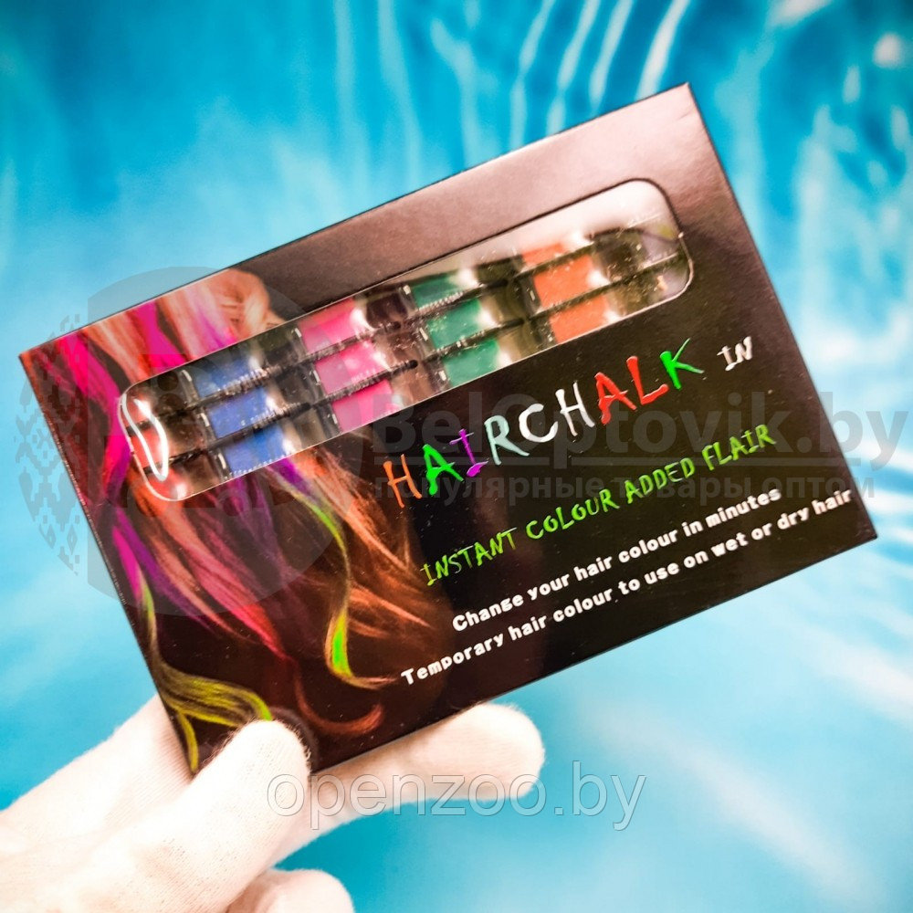 Мелки для окрашивания волос Hair Color Comb, 6 цветов в форме расчески - фото 2 - id-p156193339