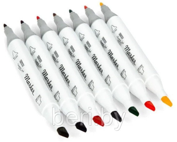 Набор маркеров для скетчинга 60 маркеров двухсторонние Touch NEW скетч маркеры, маркеры для скетчинга (2 пера) - фото 5 - id-p166621825