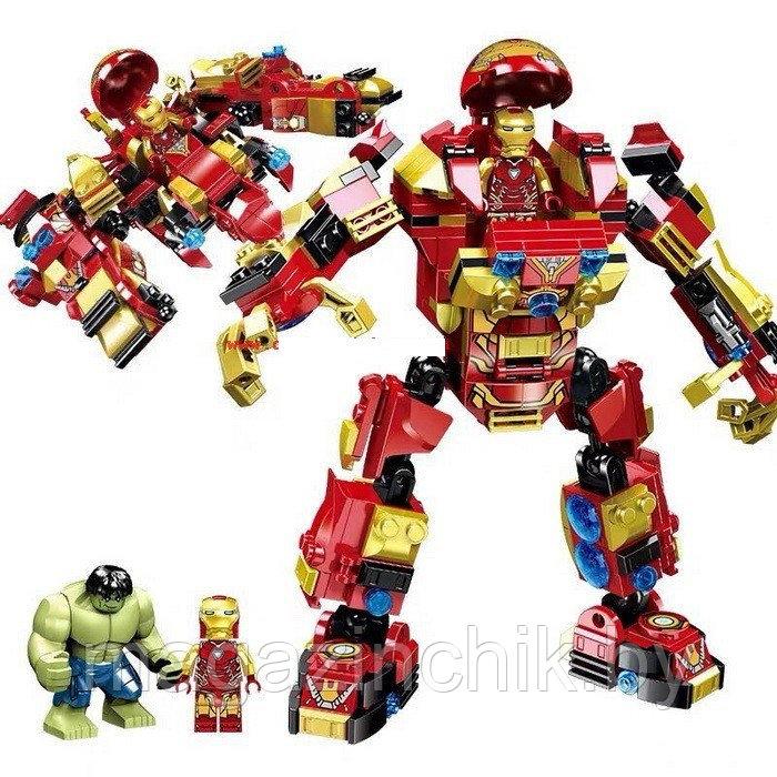 Конструктор Бой с Железным Человеком 2 в 1, PRCK 64051, аналог Лего Мстители д - фото 2 - id-p166635516