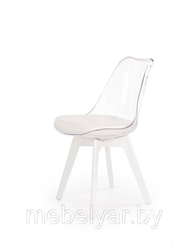 Стул HALMAR K245 белый/бесцветный
