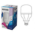 Лампа светодиодная HW 30W 220V E27 6500K с переходником КОСМОС
