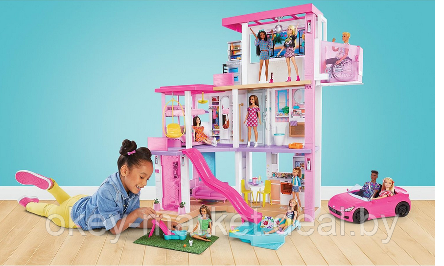 Кукольный домик Барби Mattel Дом мечты GRG93 - фото 7 - id-p166637936