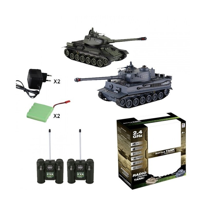 Радиоуправляемый танковый бой 99824 ZEGAN T-34 и Tiger 1:28 - фото 3 - id-p166643666