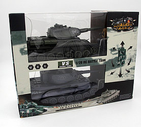Радиоуправляемый танковый бой  99824 ZEGAN T-34 и Tiger 1:28