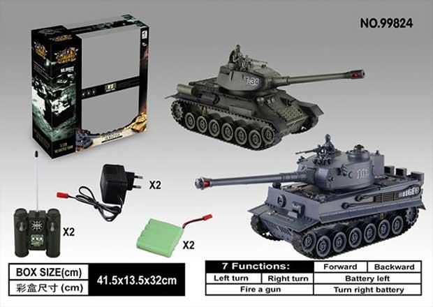 Радиоуправляемый танковый бой 99824 ZEGAN T-34 и Tiger 1:28 - фото 6 - id-p166643666