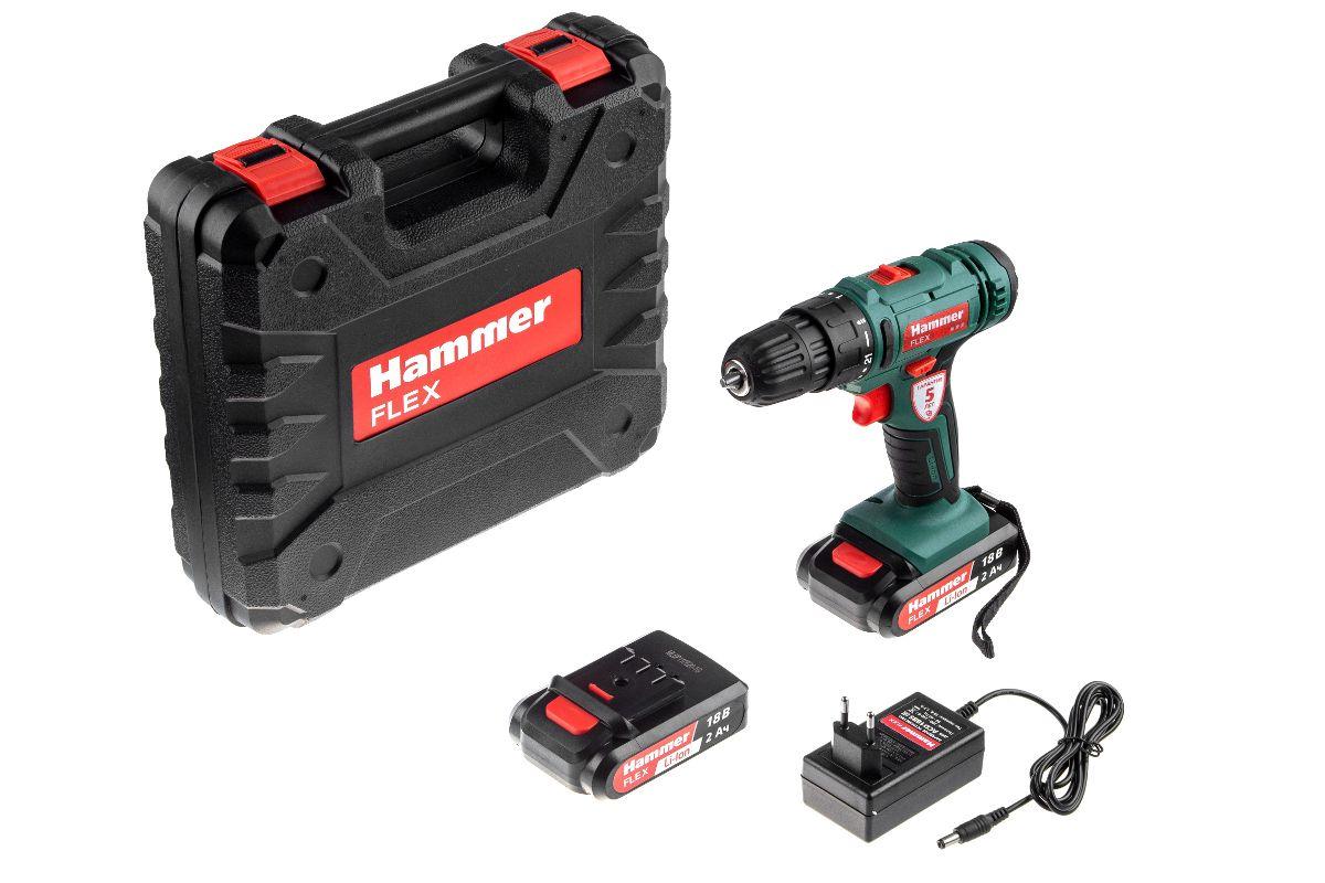Дрель-шуруповерт аккумуляторная Hammer ACD18BS