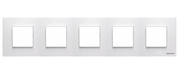 Рамка 5 пост белый