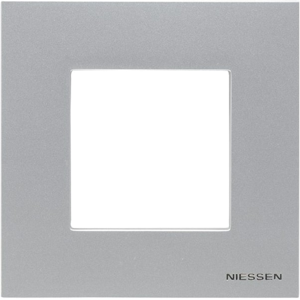 Рамка 1 пост серебро