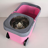 Набор для уборки пола на колёсах с центрифугой (Wring mop) wmp-C700, фото 6