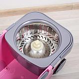 Набор для уборки пола на колёсах с центрифугой (Wring mop) wmp-C700, фото 8