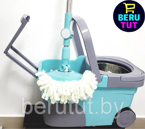 Набор для уборки пола на колёсах с центрифугой (Wring mop) wmp-C700