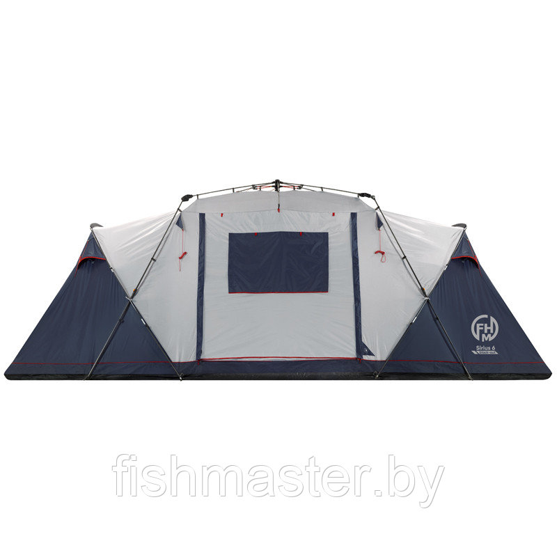 Палатка полуавтоматическая кемпинговая FHM Sirius 6 black-out - фото 1 - id-p166651146