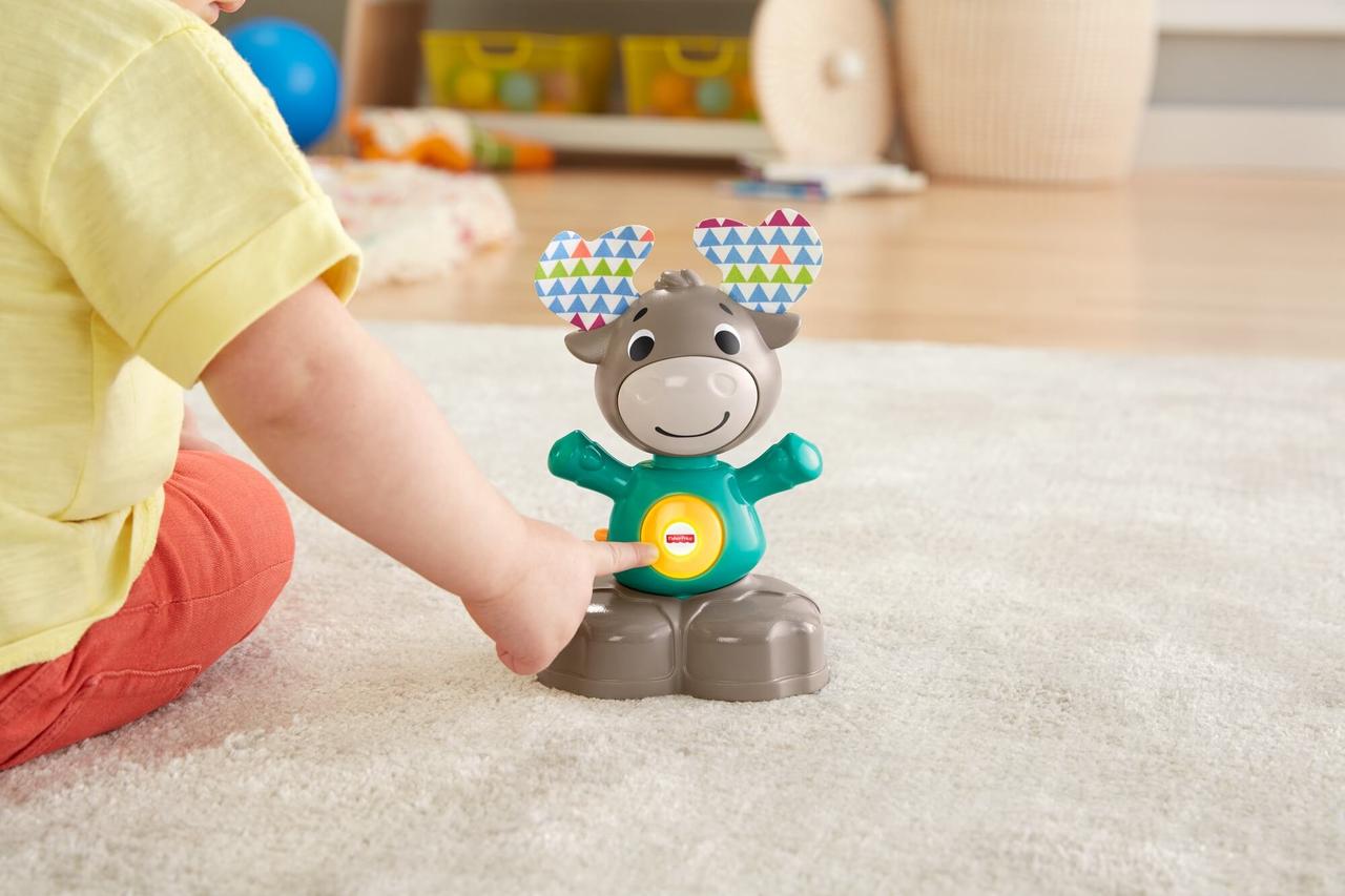 Развивающая игрушка МУЗЫКАЛЬНЫЙ ЛОСЬ FISHER PRICE GJB21 - фото 3 - id-p166651569