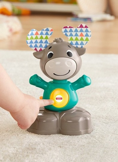 Развивающая игрушка МУЗЫКАЛЬНЫЙ ЛОСЬ FISHER PRICE GJB21 - фото 4 - id-p166651569