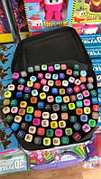 Маркеры для скетчинга (двусторонние) набор фломастеров 100 цветов в сумке