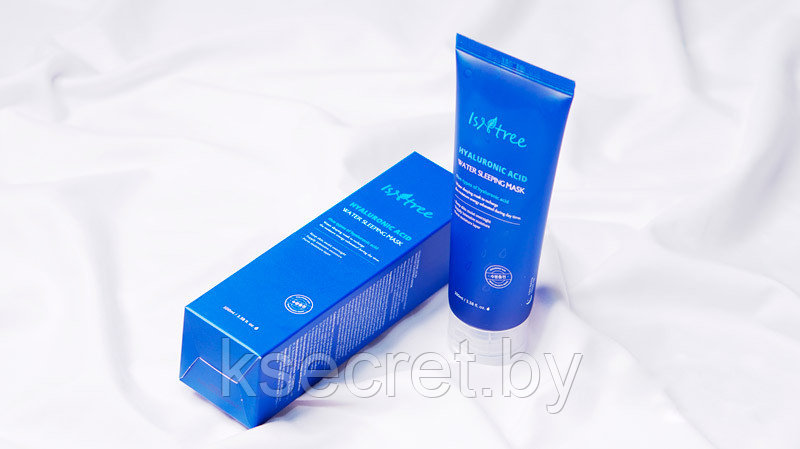 Маска для лица ночная увлажняющая ISNTREE HYALURONIC ACID WATER SLEEPING MASK 100мл - фото 3 - id-p166674840