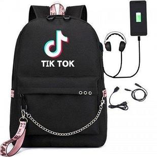 Рюкзак с зарядным кабелем и кабелем для наушников TikTok!!!
