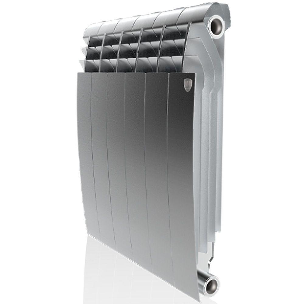 Радиатор биметаллический Royal Thermo BiLiner 500 Silver Satin (6 секций) - фото 1 - id-p166675862