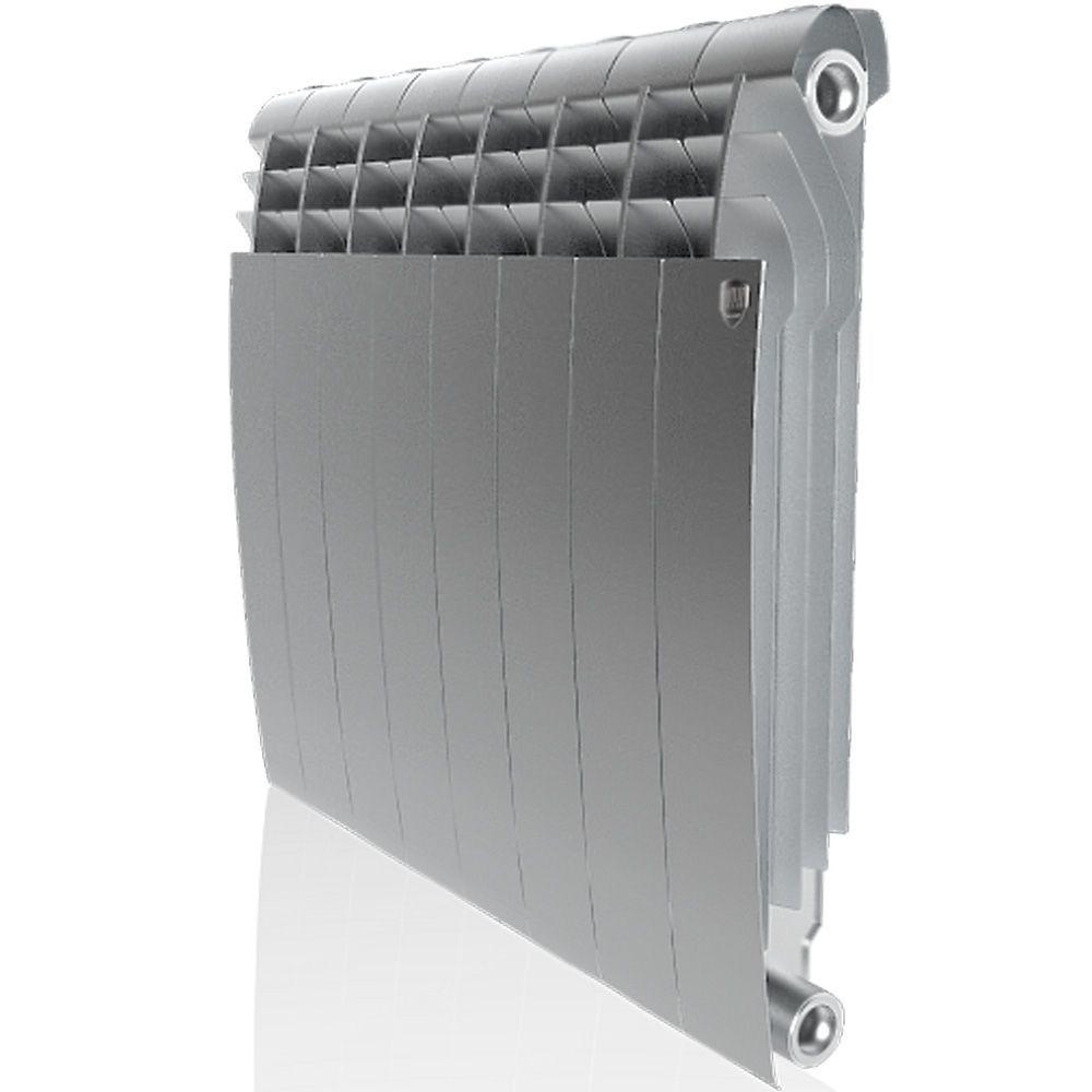 Радиатор биметаллический Royal Thermo BiLiner 500 Silver Satin (8 секций) - фото 1 - id-p166675863