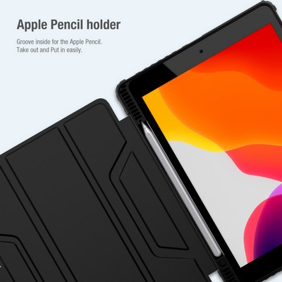 Защитный чехол Nillkin Bumper Leather Case Pro Черный для Apple iPad 10.2 - фото 5 - id-p159632324