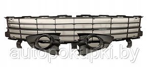 Решетки в передний бампер RENAULT SCENIC  2006-2009, комплект, черный,  PRN07039GA