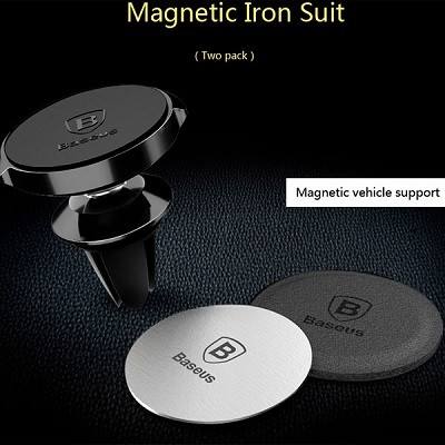 Металлические пластинки для магнитных держателей Baseus Magnet iron Suit Silver (ACDR-A0S) - фото 4 - id-p166676117