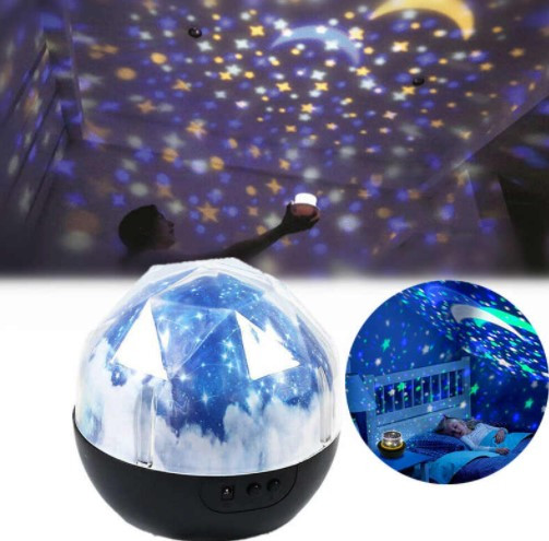 Детский ночник-проектор Magic Diamonds proection lamp (5 сменных фонов)