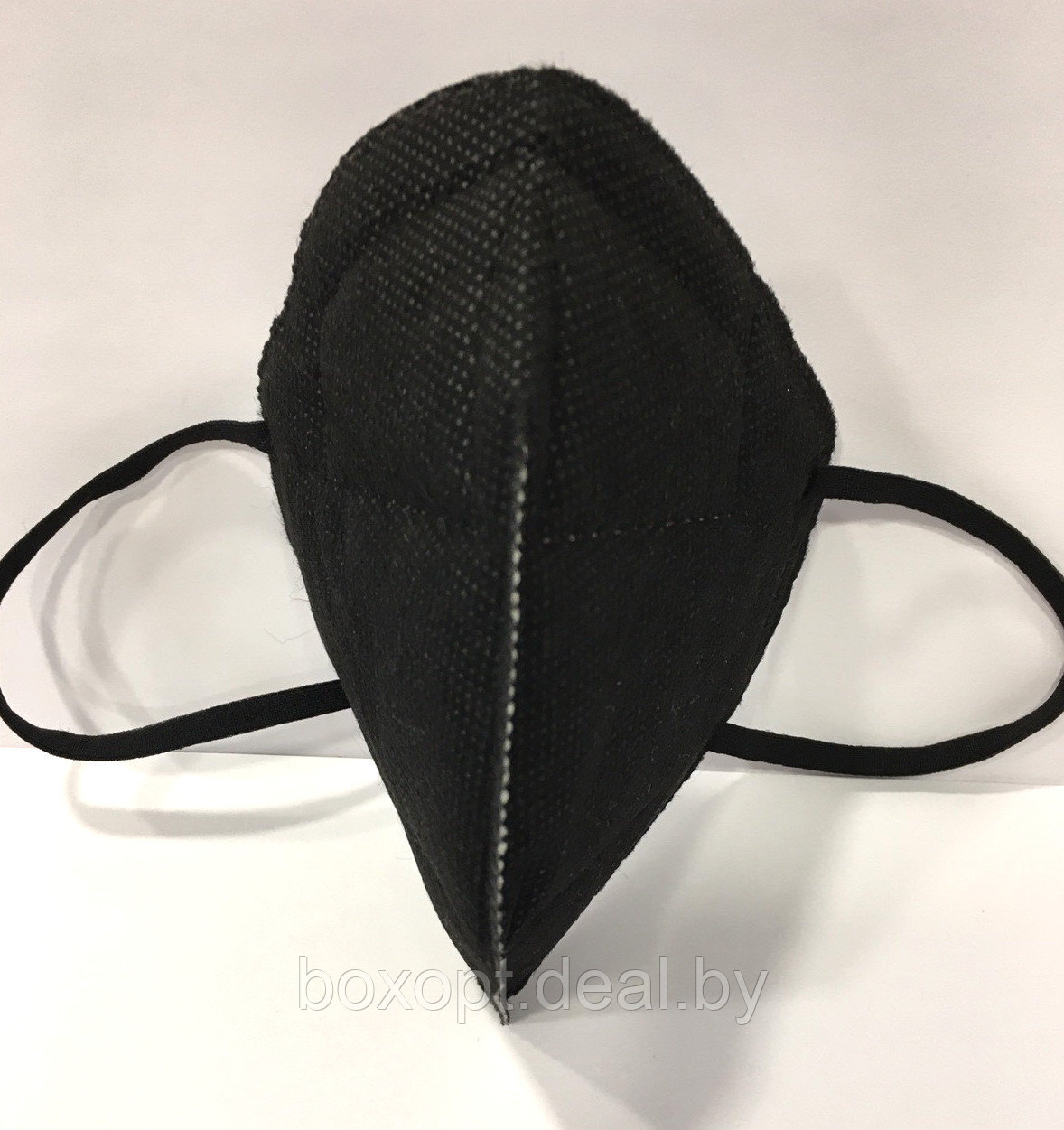 Защитная маска респиратор KN95, FFP2, без клапана, черная - фото 1 - id-p166709096
