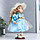 Кукла коллекционная керамика "Наташа в нежно-голубом платье в шляпке" 30 см, фото 2
