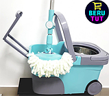 Набор для уборки пола на колёсах с центрифугой (Wring mop) wmp-C700, фото 2